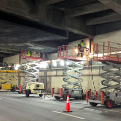 Concrete repair in the Prudential Tunnel